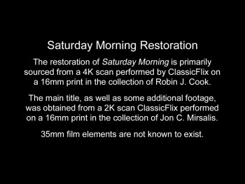 Saturday Morning (1922) download