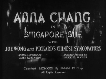 Singapore Sue (1932) download